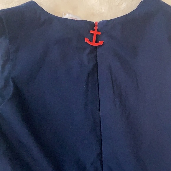 Savannah 6X Navy Blue Nautical Dress Handkerchief Hem EUC - Picture 11 of 13